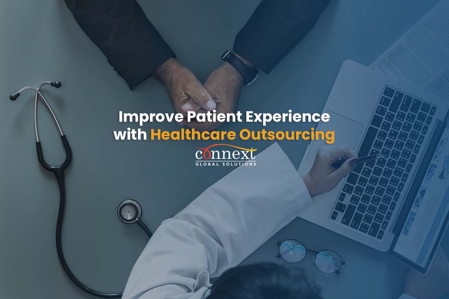 stethhoscope patient consultation medical doctor Improve Patient Experience with Healthcare Outsourcing