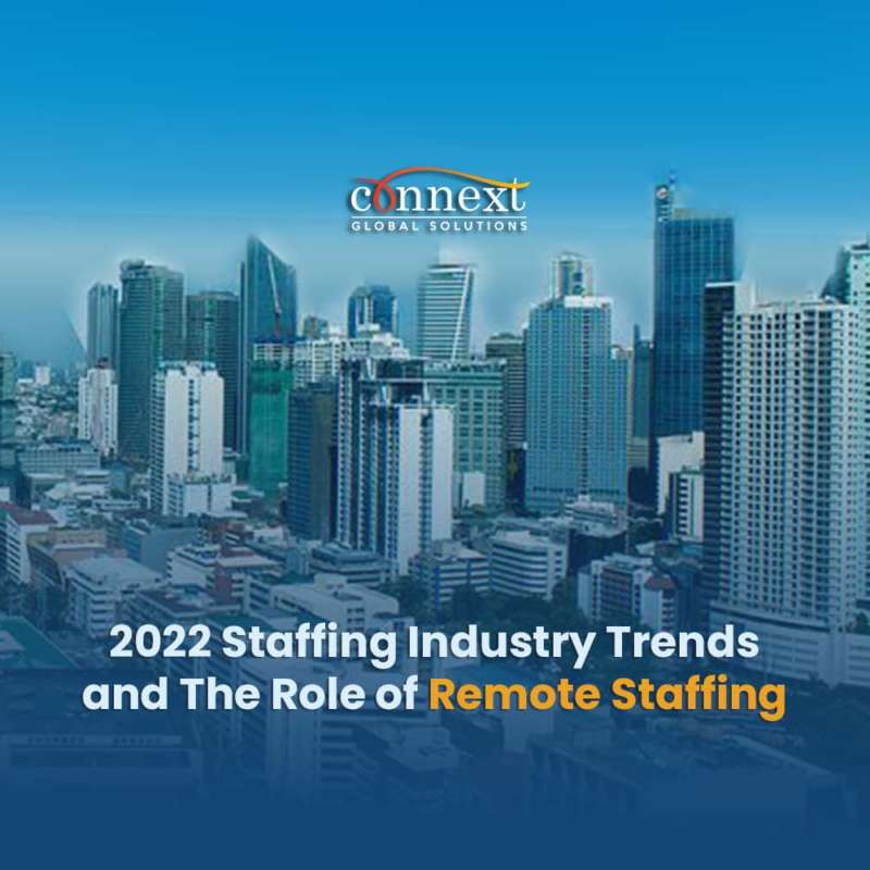 Cityscape buildings 2022 Staffing Industry Trends and The Role of Remote Staffing