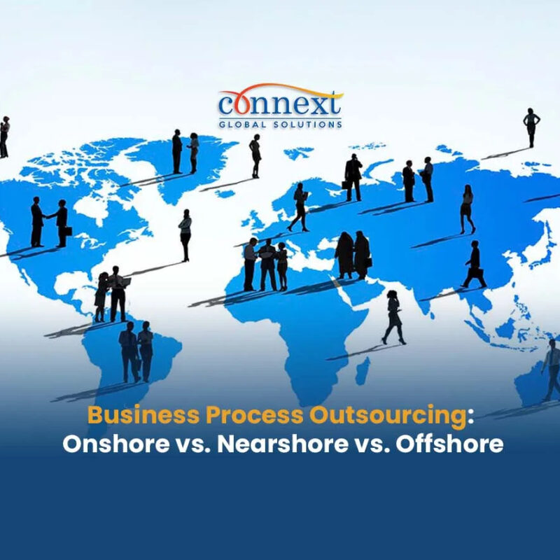 World Map Business Process Outsourcing Onshore Nearshore Offshore