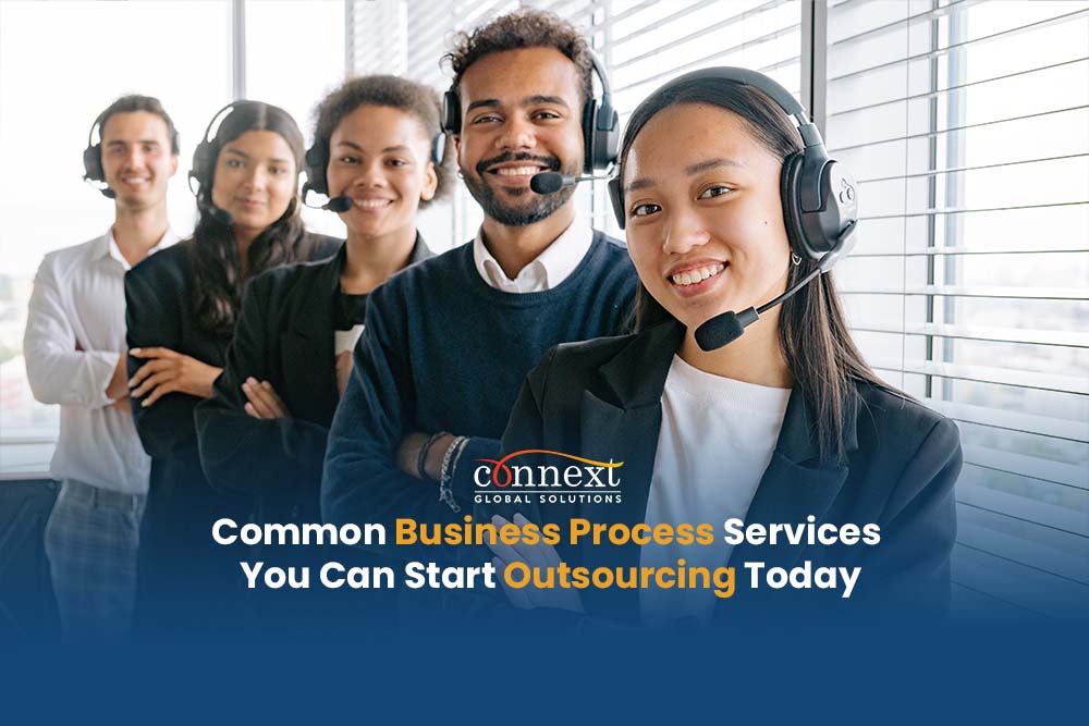 smiling corporate office team call center agents outsourcing bpo