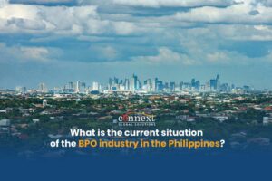 What is the current situation of the BPO industry in the Philippines cityscape buildings