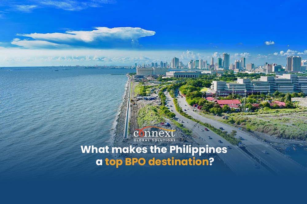 What makes the Philippines a top BPO destination cityscape shoreline city buildings