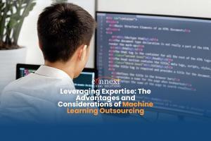 Leveraging-Expertise-The-Advantages-and-Considerations-of-Machine-Learning-Outsourcing-back-view-shot-of-a-man-working-on-his-computer