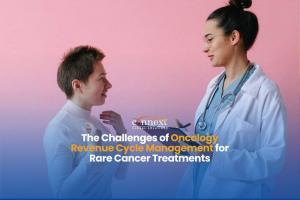 The-Challenges-of-Oncology-Revenue-Cycle-Management-for-Rare-Cancer-Treatments-doctor in lab gown in an appointment and consultation with patient