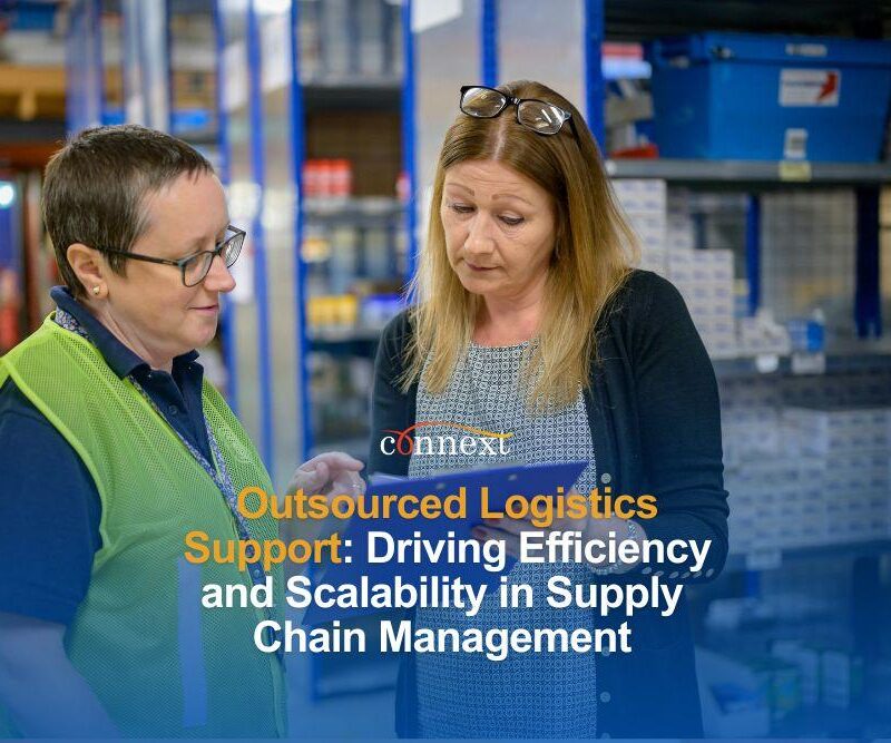 Outsourced Logistics Support: Driving Efficiency and Scalability in Supply Chain Management supply chain personnel checking inventory in warehouse