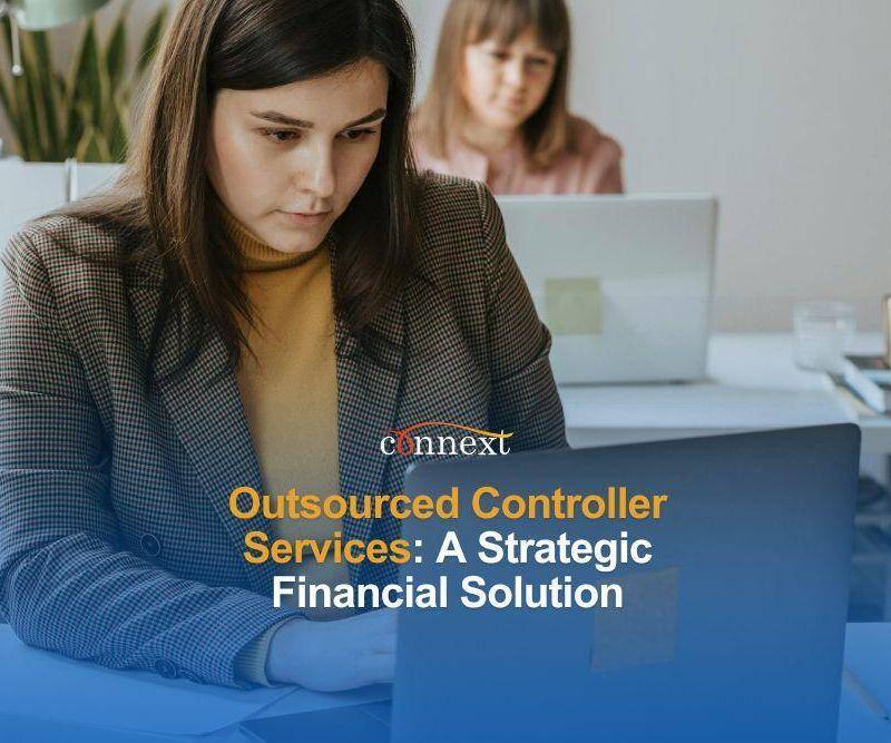 Outsourced Controller Services: A Strategic Financial Solution woman in corporate attire with laptop