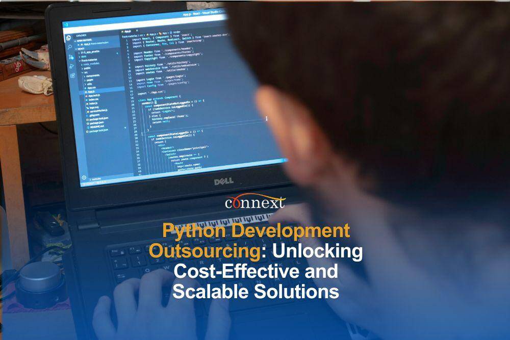 Python Development Outsourcing: Unlocking Cost-Effective and Scalable Solutions man coding in laptop