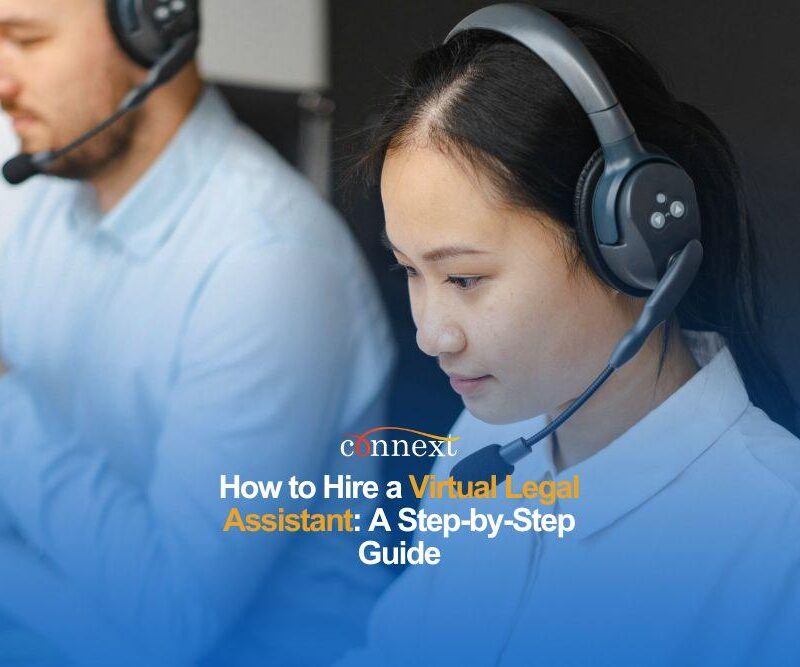 How to Hire a Virtual Legal Assistant: A Step-by-Step Guide woman in headphones in an office