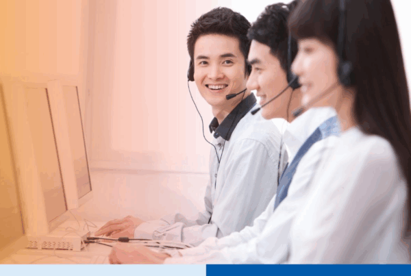 Professional customer service staff in office 