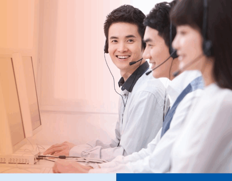 Professional customer service staff in office 