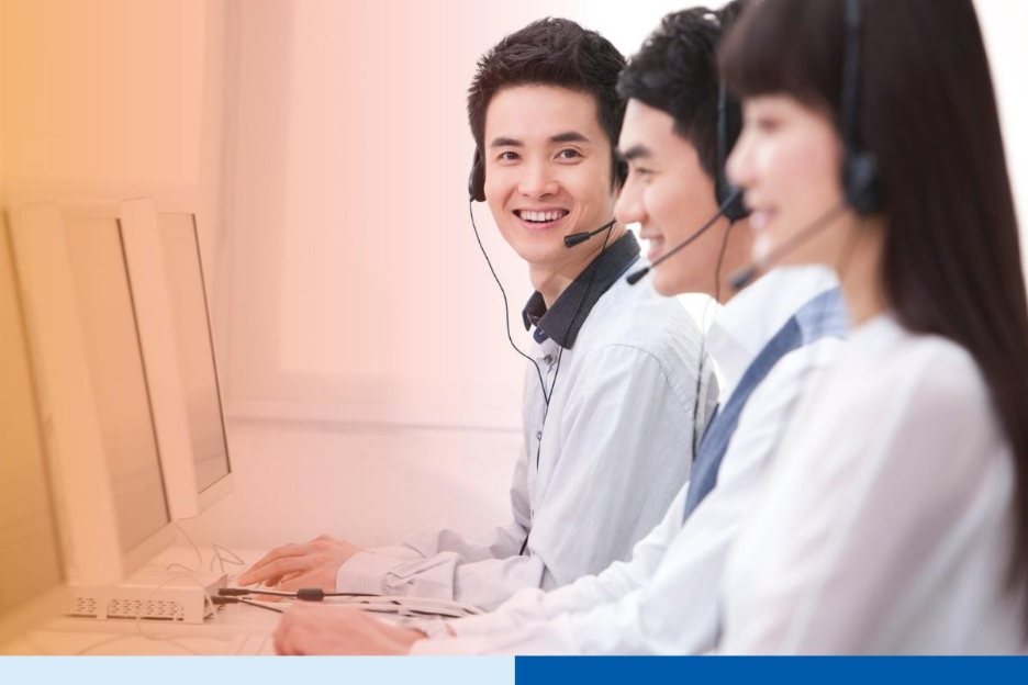 Professional customer service staff in office 
