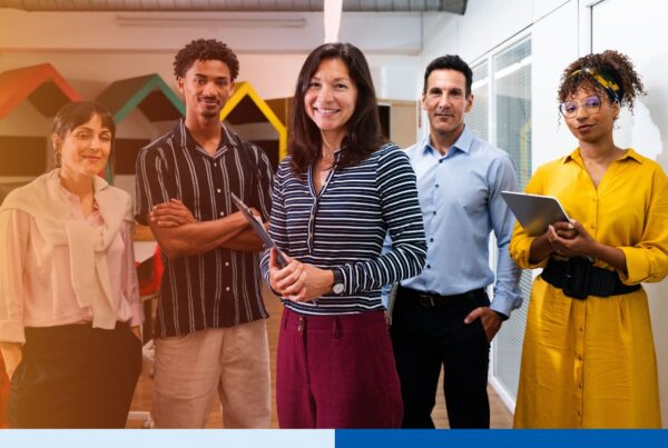 Technology leaders planning 2026 staffing strategies while coordinating with a global offshore engineering team over secure cloud-based collaboration tools.