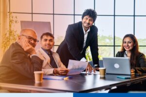 Dedicated offshore team in India collaborating in a secure operations center as an extension of a global business