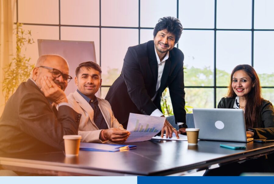 Dedicated offshore team in India collaborating in a secure operations center as an extension of a global business