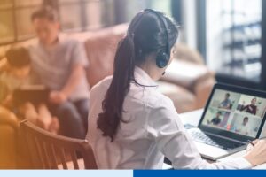 Offshore remote worforce hired through AI Supports Cross-Border Employment strategy working together for an outsourcing project.