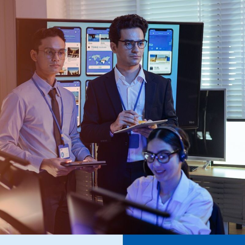 Offshore AI experts working together for a smoother AI integration in business processes