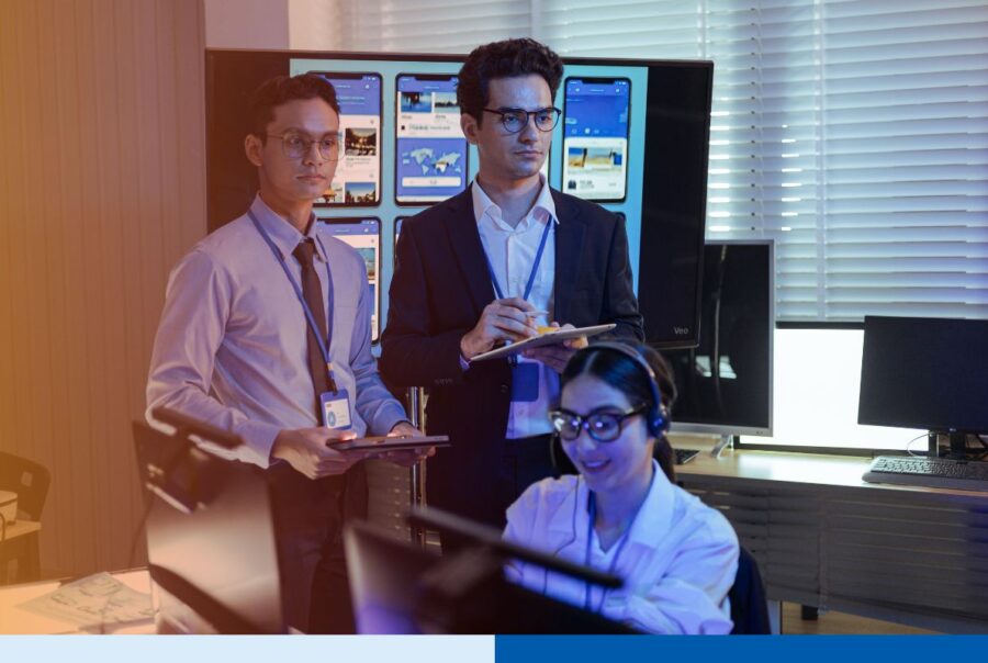 Offshore AI experts working together for a smoother AI integration in business processes