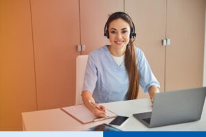 A remote medical virtual assistant hired to help combat healthcare worforce shortage.