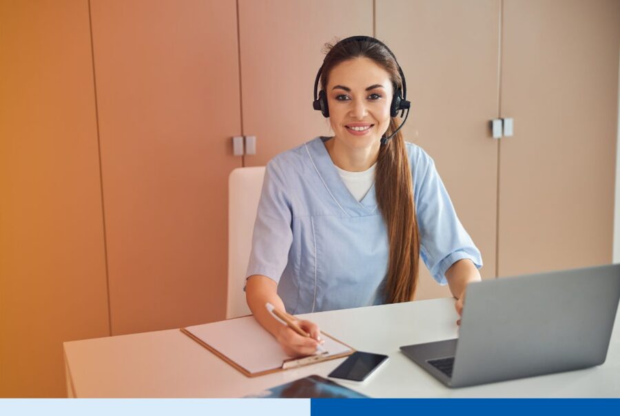 A remote medical virtual assistant hired to help combat healthcare worforce shortage.