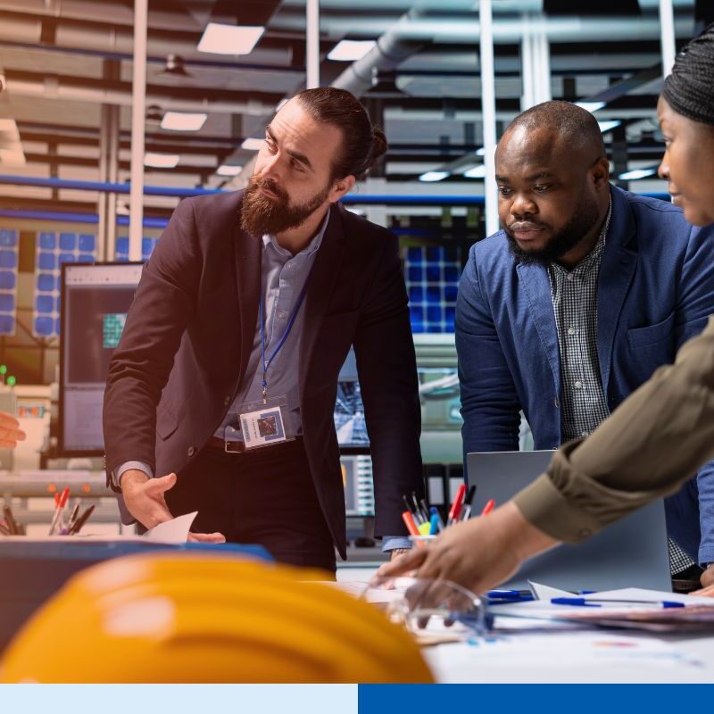 Hybrid team of on-site and offshore professionals collaborating in 2026