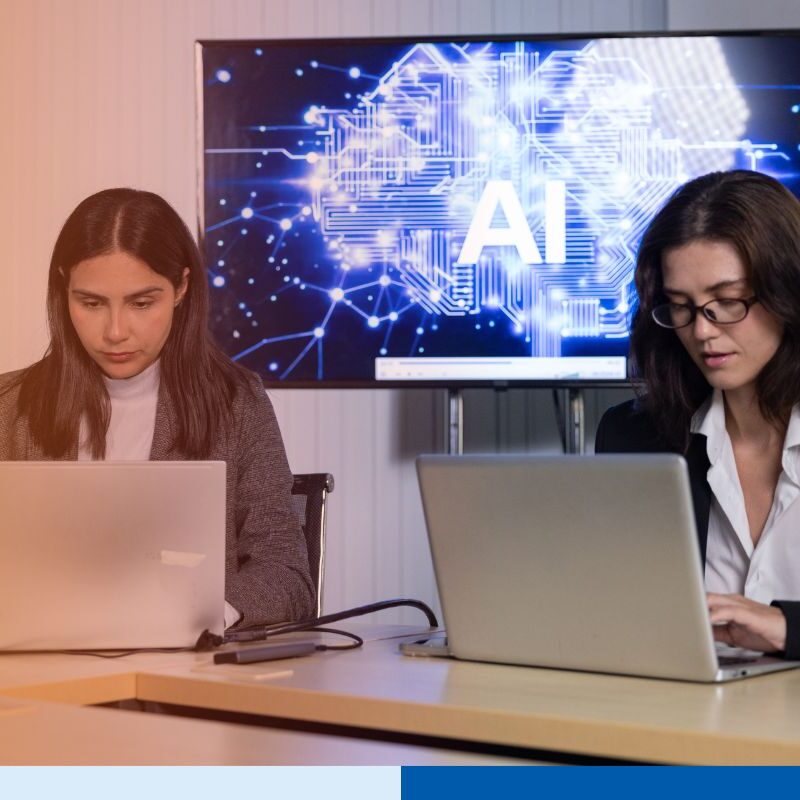 A hybrid workforce set-up, consisting of human led and AI embedded teams.