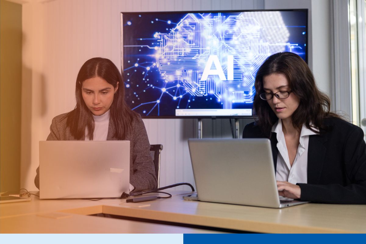 A hybrid workforce set-up, consisting of human led and AI embedded teams.