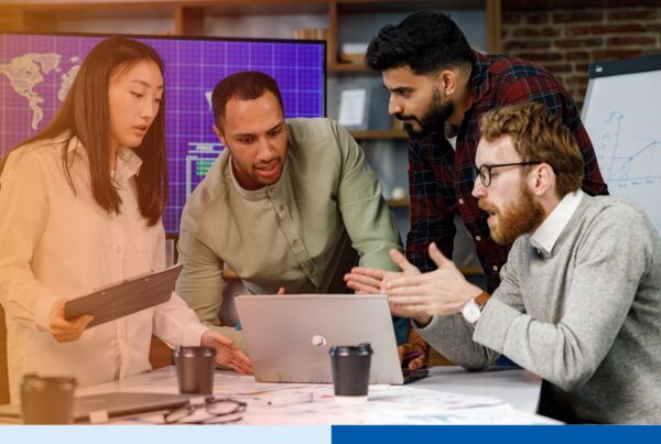 A group of offshore teams working together for an outsourcing project, including medical billing, payroll, RCM and IT.