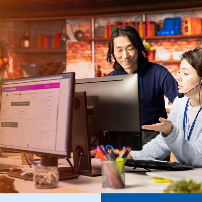 A group of AI-augmented nearshore teams in Colombia working together for an outsourcing project.