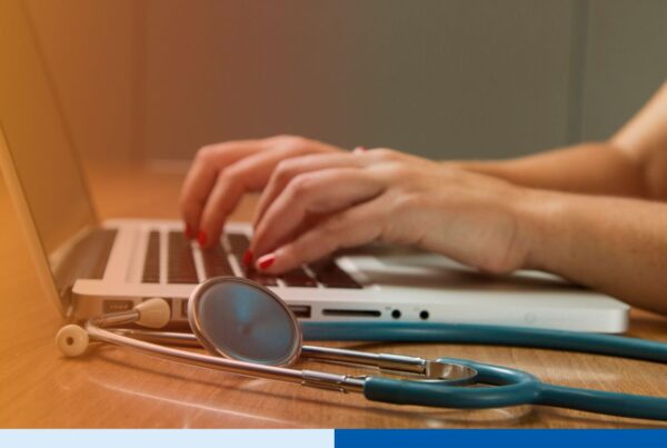 Healthcare revenue cycle management team comparing BPO vs dedicated staffing healthcare back-office models inside a modern medical office.