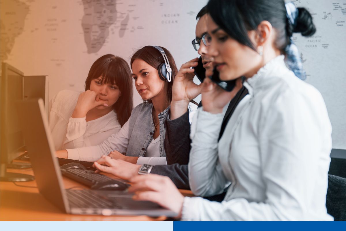 A group of offshore back-office staff working for PE firms, helping them scale faster across portfolios.