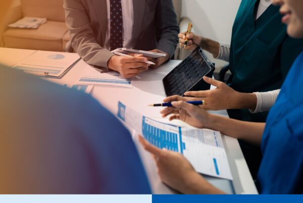 A group of offshore teams working together under revenue cycle management for DSOs.