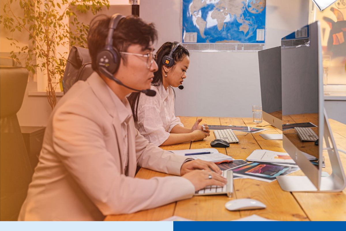 Brand-aligned guest support agents handling hotel customer service in an outsourced BPO environment