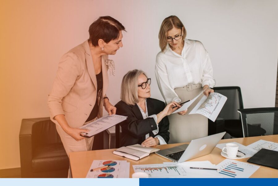 Executive team reviewing a BPO to GCC transition decision framework