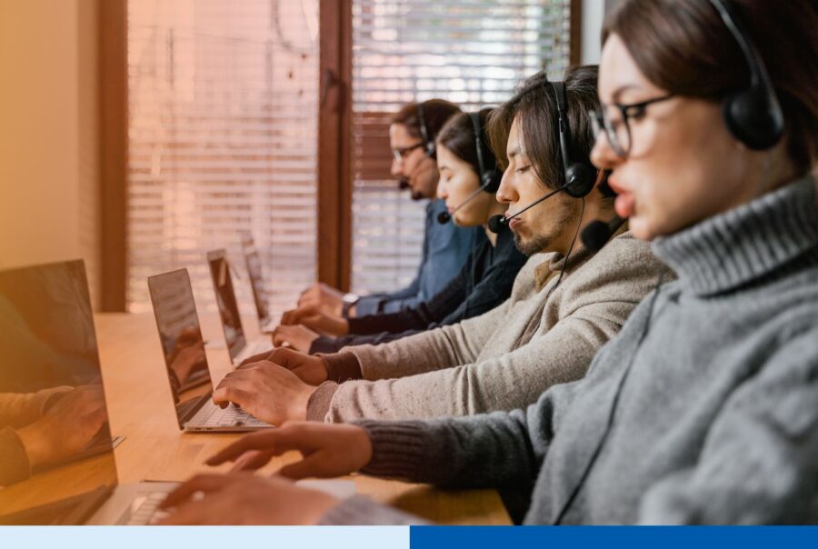 Dedicated outsourced contact center team maintaining consistent brand experience